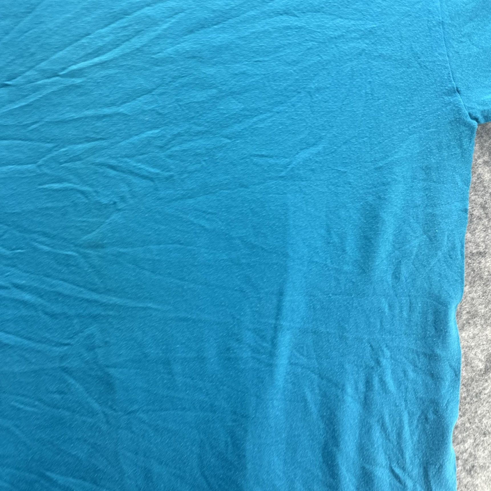 Jerzees VINTAGE Jerzees Shirt Mens One Size Blue Made USA 50/50 Single Stitch Blank 80s XL Adult Mens Blue 80s Shirt Size US XL / EU 56 / 4 - 6 Thumbnail
