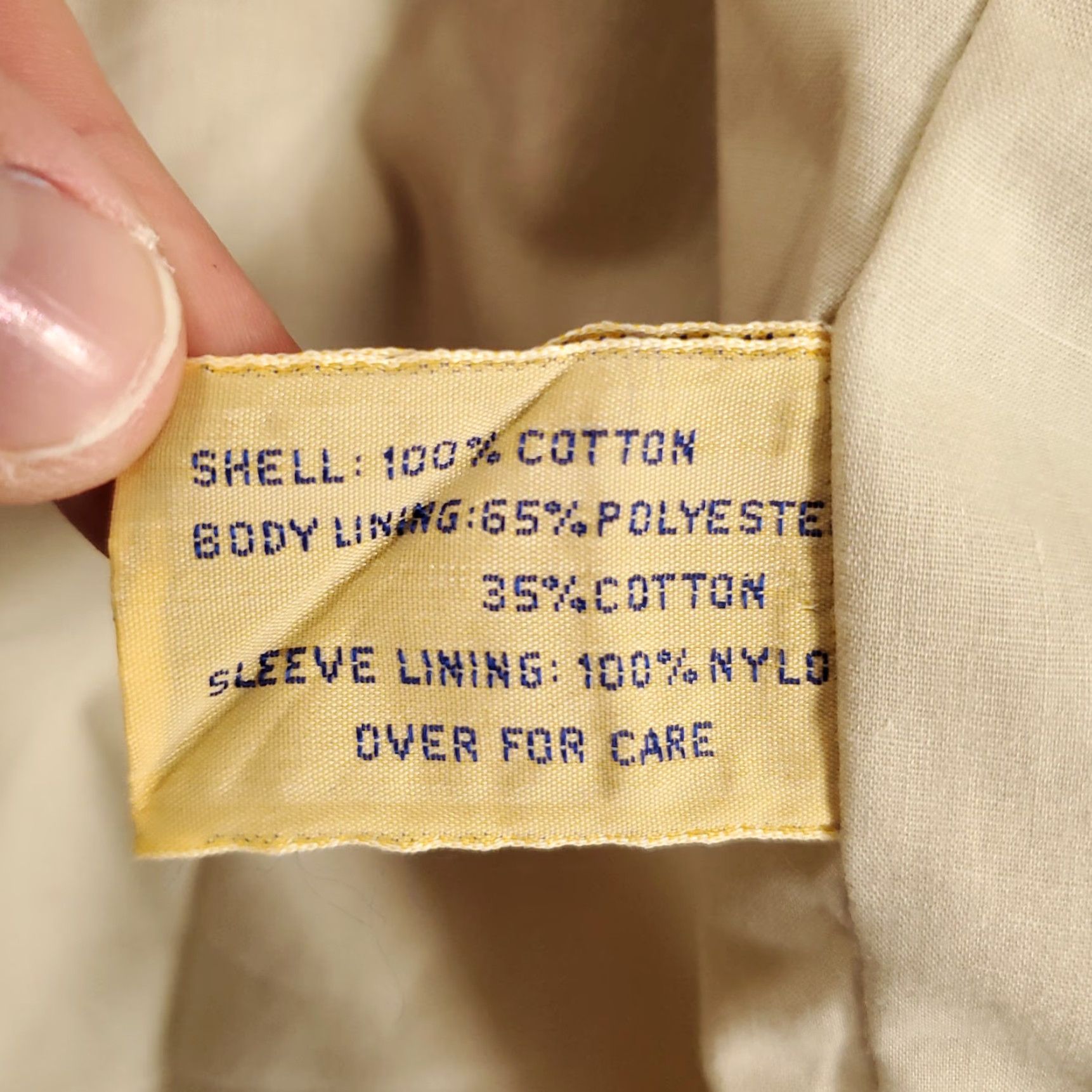 Vintage VINTAGE JLC Jacket Womens Oversized Small Light Beige Ivory Canvas Zip Shirt Regular Ladies Beige Classic Casual Travel Pockets 90s? Size S / US 4 / IT 40 - 6 Thumbnail