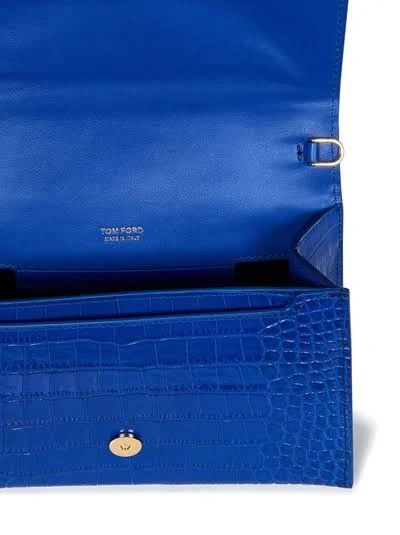 Tom Ford o1loc1c1024 Size: OS / L1619 Clutch Bag in Blue Size ONE SIZE - 3 Thumbnail