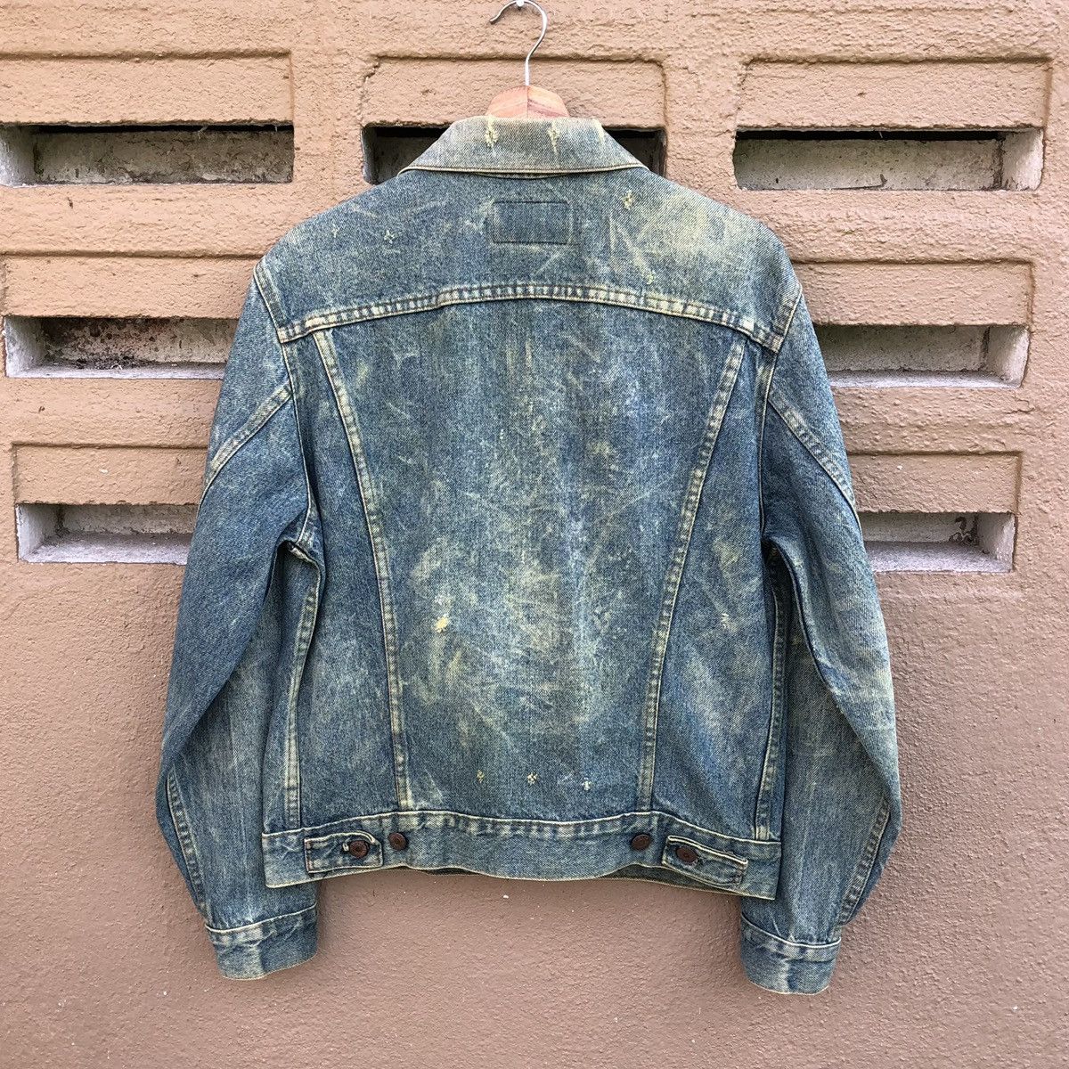 Levi's Vintage Clothing Vintage 80s Levis THRASHED Trucker Jacket Made In USA 🇺🇸 Size US M / EU 48-50 / 2 - 12 Thumbnail