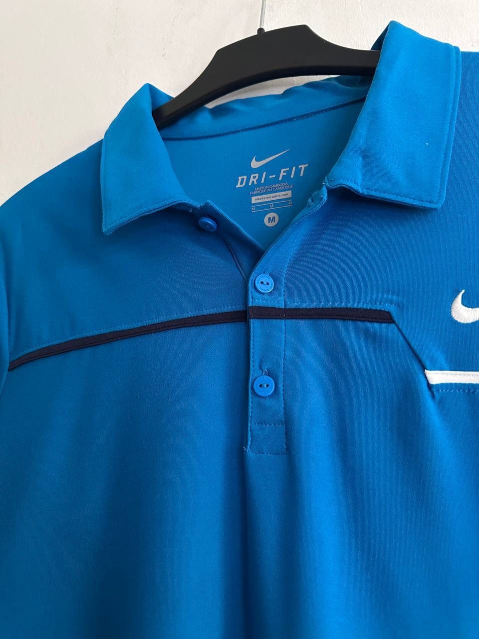 Nike Nike Dri-FIT Polo Shirt Blue Short Sleeve Tennis Top Rafa RF Size US M / EU 48-50 / 2 - 3 Thumbnail
