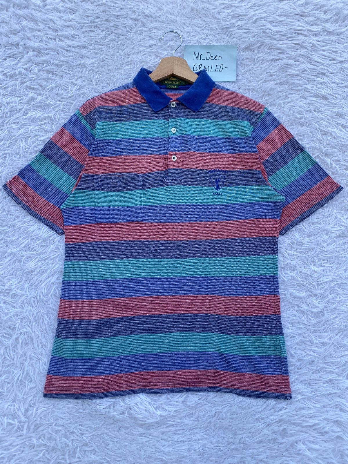 Longchamp Rare Vintage 90s Longchamp Polo Shirt Size US M / EU 48-50 / 2 - 1 Thumbnail