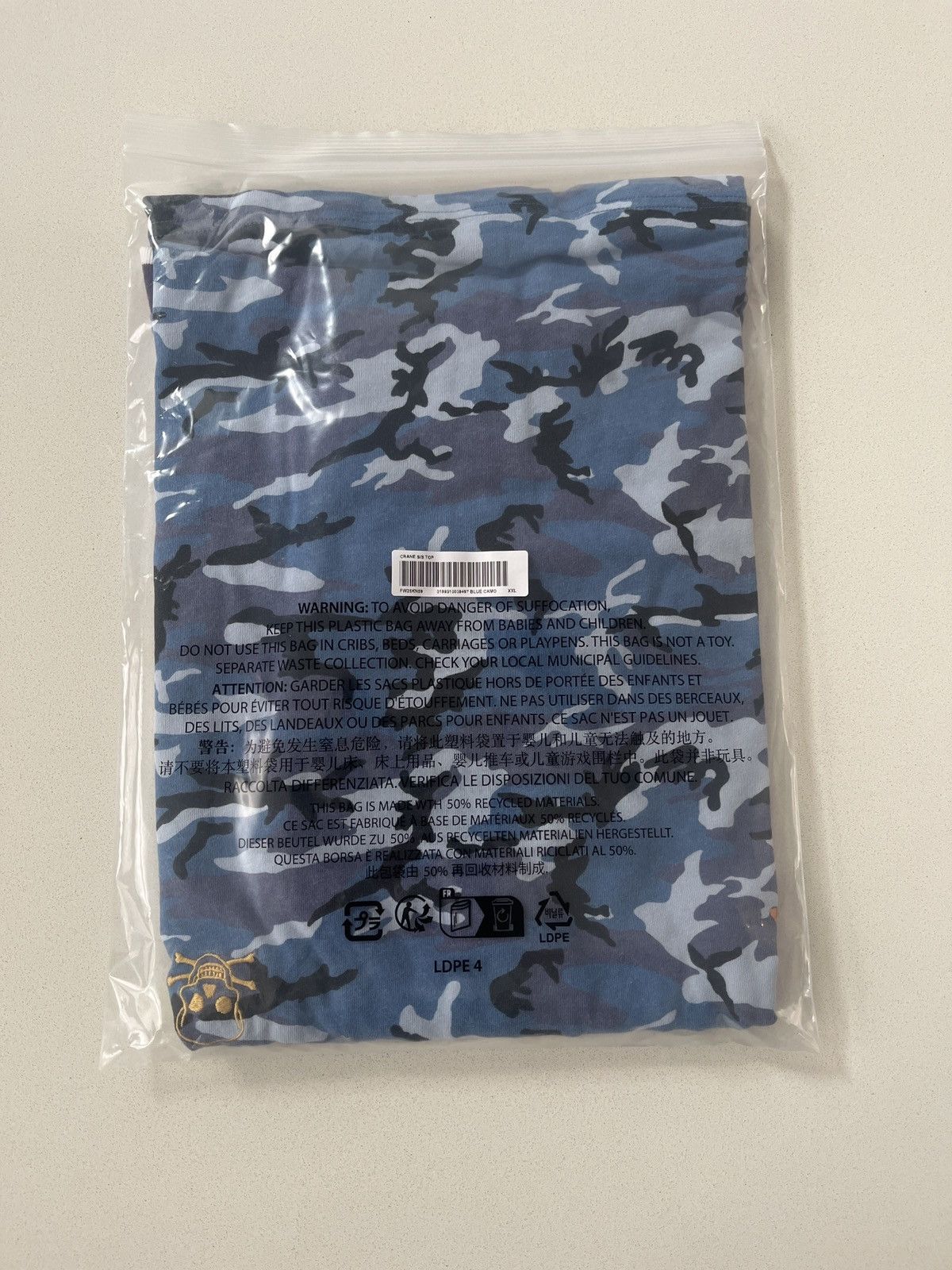 Supreme Supreme Crane S/S Top Blue Camo Size US XXL / EU 58 / 5 - 3 Thumbnail