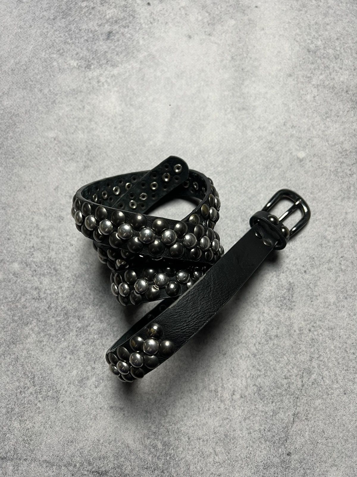 Japanese Brand Y2K Gothic Alt Distressed BB Simons style Belts Size ONE SIZE - 2 Thumbnail