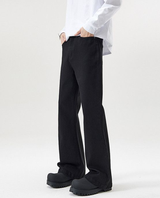 Japanese Brand Japanese retro men's slim-fit curved flare jeans Size US 32 / EU 48 - 1 Thumbnail