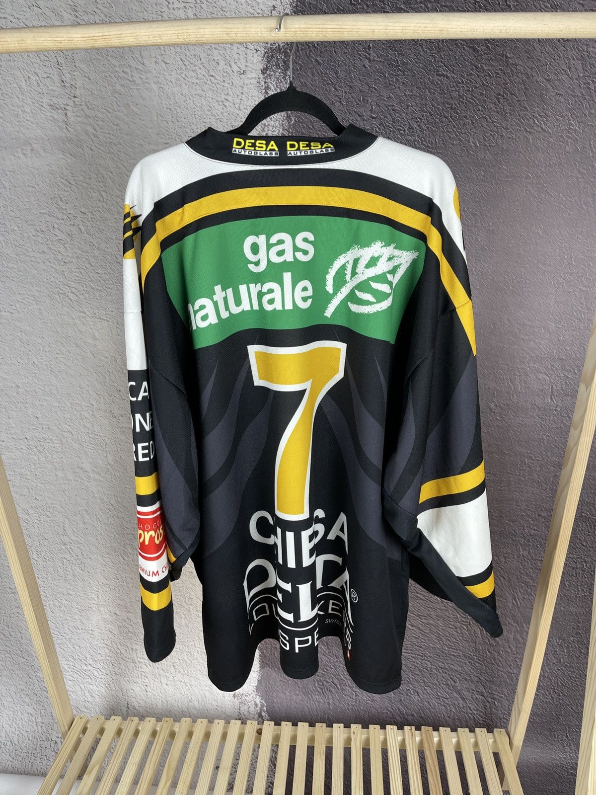 Vintage Interhockey vintage HC Lugano #7 Alessandro Chiesa jersey Size US XXL / EU 58 / 5 - 16 Thumbnail