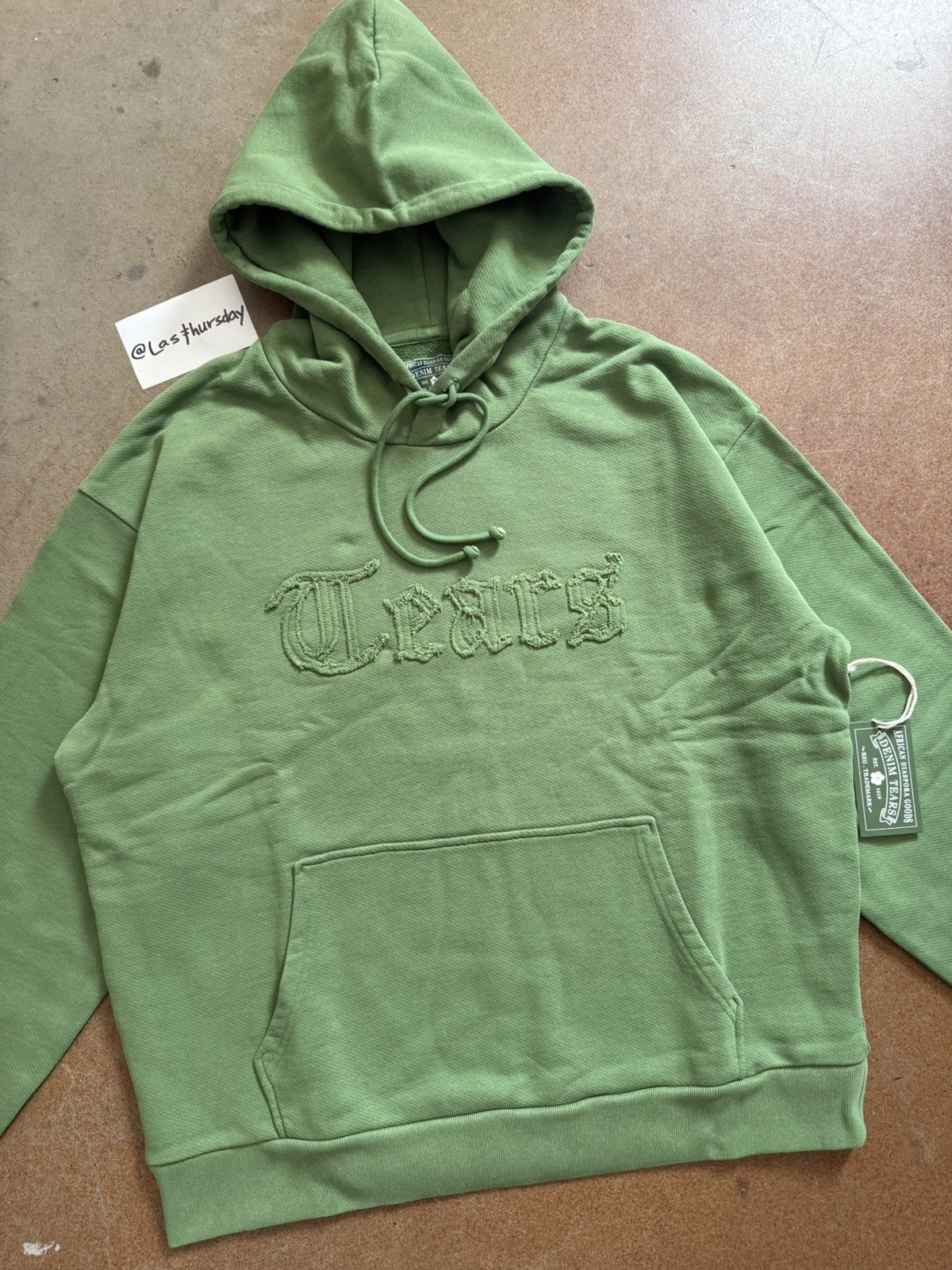 DENIM TEARS Denim Tears Cut Logo Hoodie Green Large Size US L / EU 52-54 / 3 - 1 Thumbnail