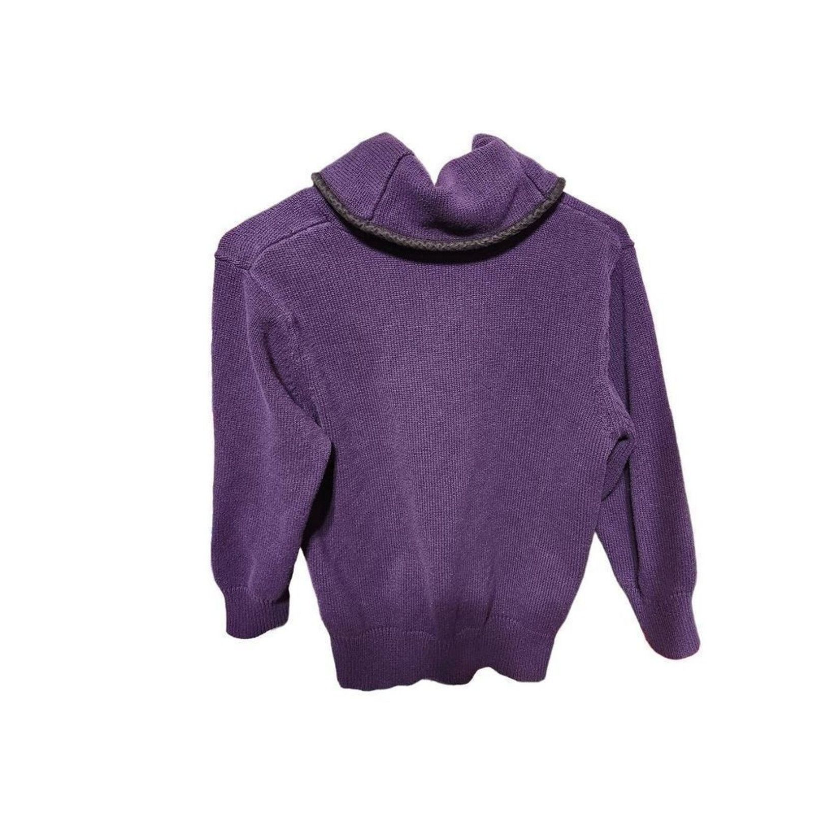 Chaps Chaps L juniors purple top long sleeve sweater Size L / US 10 / IT 46 - 2 Thumbnail