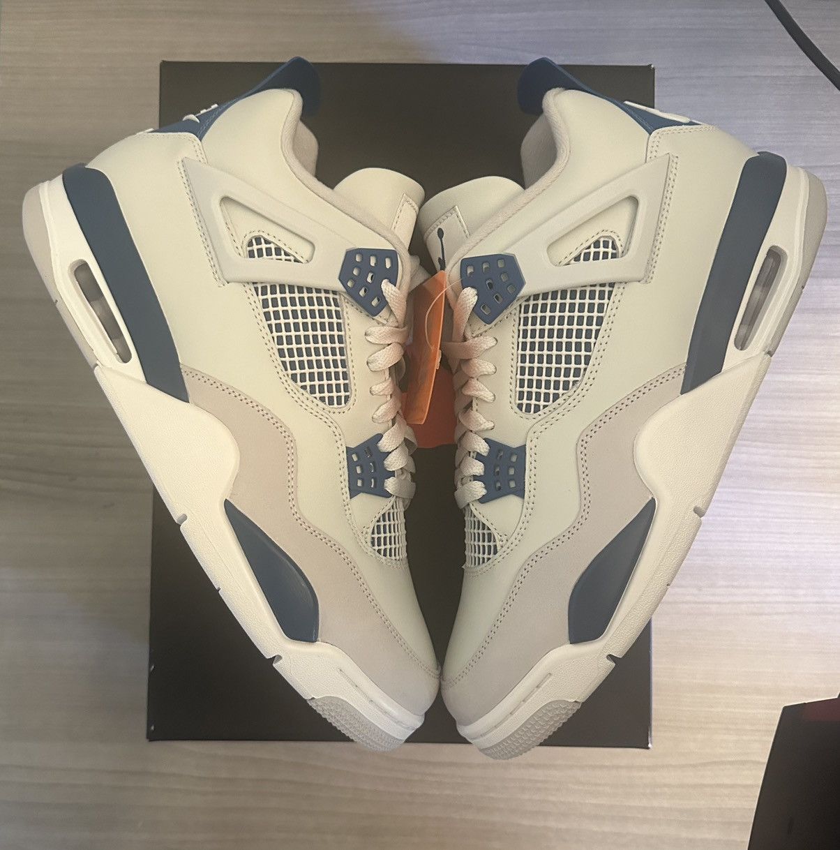 image of Jordan Nike Jordan 4 Military Blue Size 11 New!!! (2024) Send Offers! Shoes in White, Men's