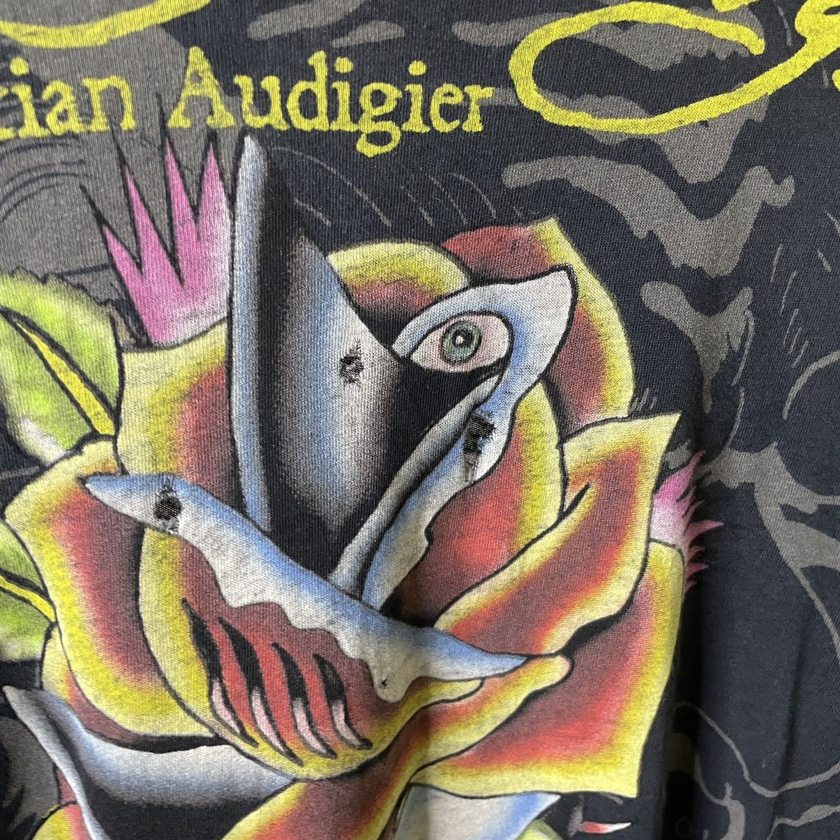 Affliction × Christian Audigier × Ed Hardy Ed Hardy Surf Tribe Crazy Detailing Distressed T Shirt Size US M / EU 48-50 / 2 - 4 Thumbnail