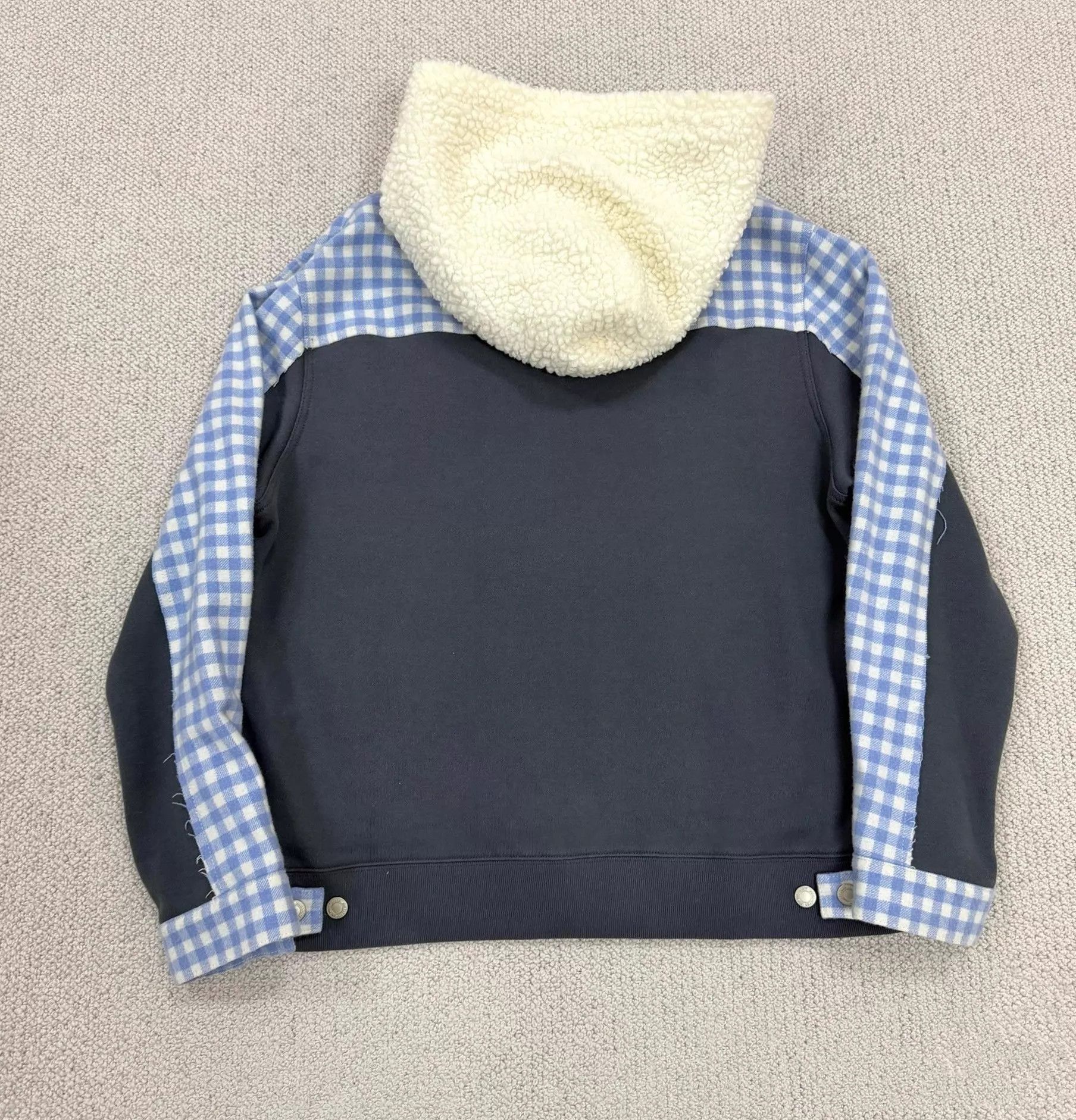Undercover Undercover Deconstructed Check Lamb Wool Knit Cuff Jacket Size L / US 10 / IT 46 - 2 Thumbnail