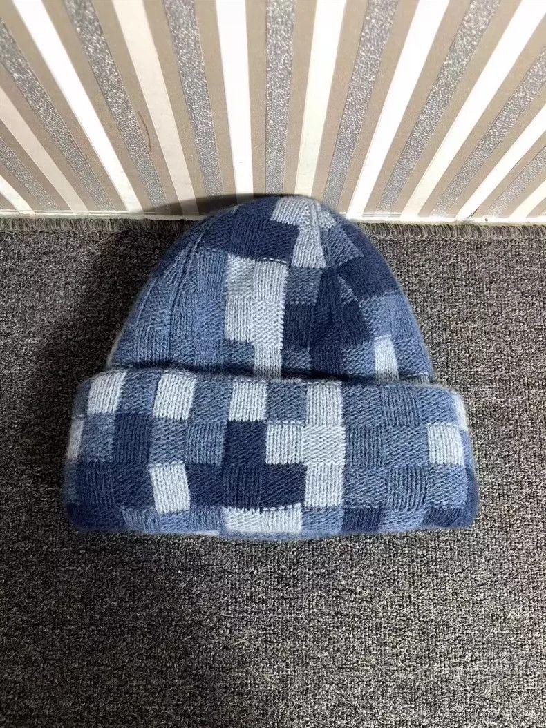 Louis Vuitton louis vuitton Checkerboard SS24 LV Design Series Blue Knit Size ONE SIZE - 2 Thumbnail