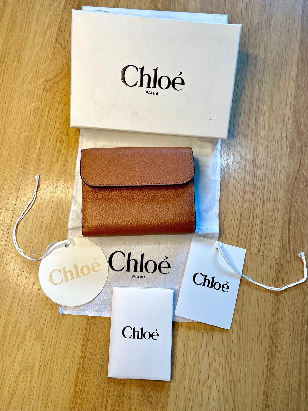 Chloe Authentic Chloé TriFold Wallet Lambskin Size ONE SIZE - 4 Thumbnail