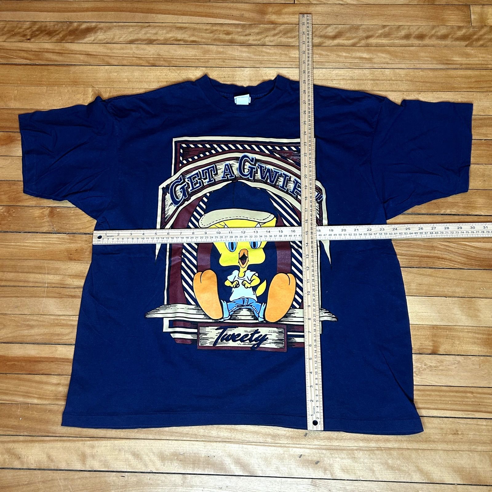Vintage Vintage 90s Looney Toons Tweety Bird T-Shirt Size US L / EU 52-54 / 3 - 5 Thumbnail