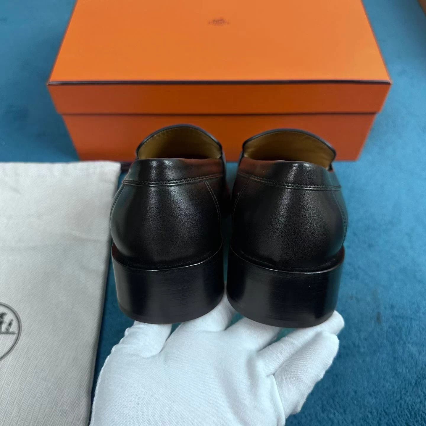 Hermes Hermès Gregoire Black Leather Loafer 41.5 Size US 8.5 / EU 41-42 - 4 Thumbnail