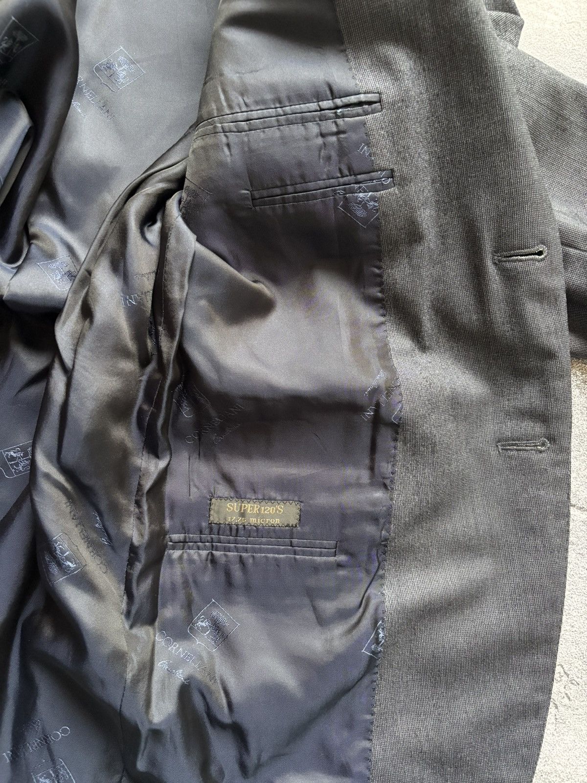Corneliani Vintage Corneliani Luxury Wool Suit Blazer And Pants Size 52R - 11 Thumbnail