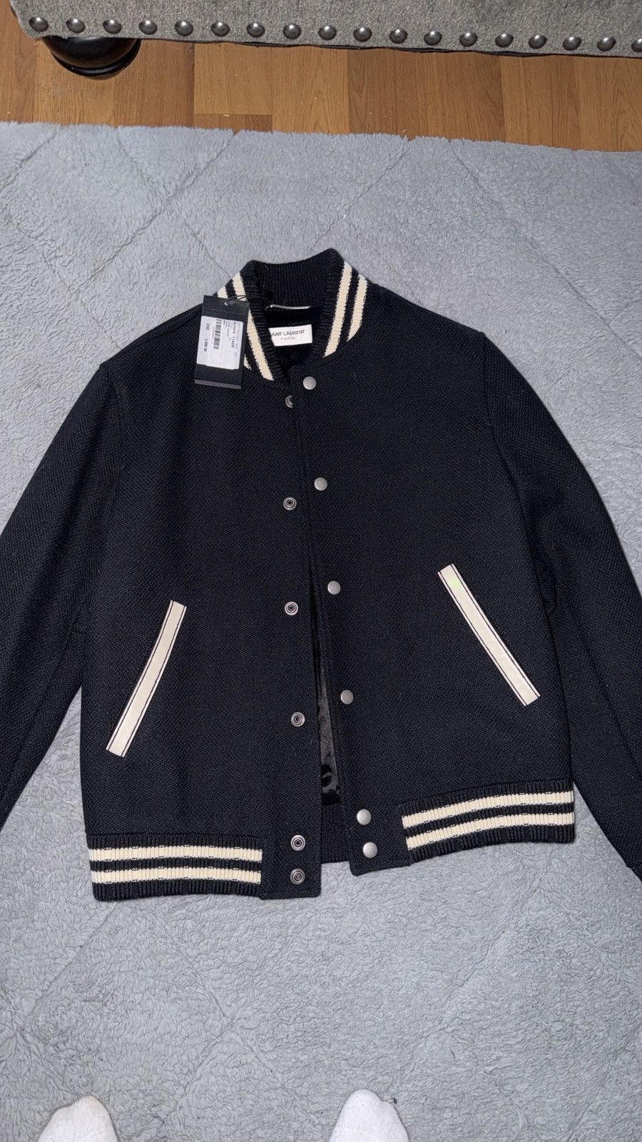 Saint Laurent Paris Saint Laurent Varsity Jacket Size US S / EU 44-46 / 1 - 1 Thumbnail