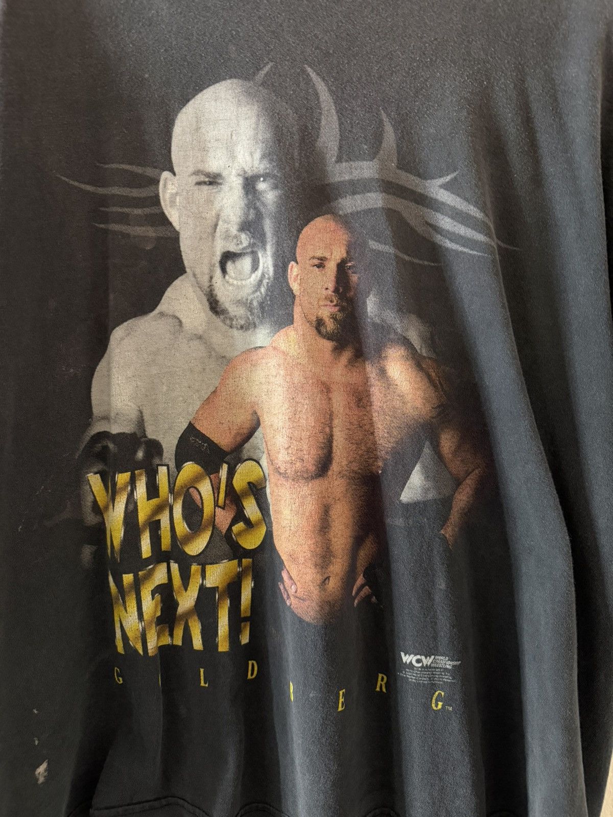 Vintage Vintage 1998 WCW Goldberg Who’s Next Wrestling T-Shirt Size US XL / EU 56 / 4 - 2 Thumbnail