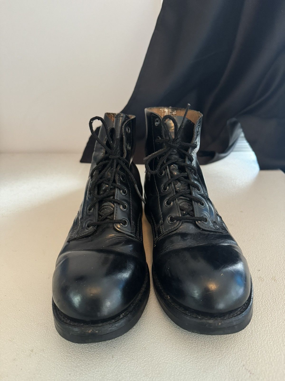 Genuine Leather Vintage Canadian Military Army Leather Boots Combat RARE Size US 7.5 / EU 40-41 - 2 Thumbnail