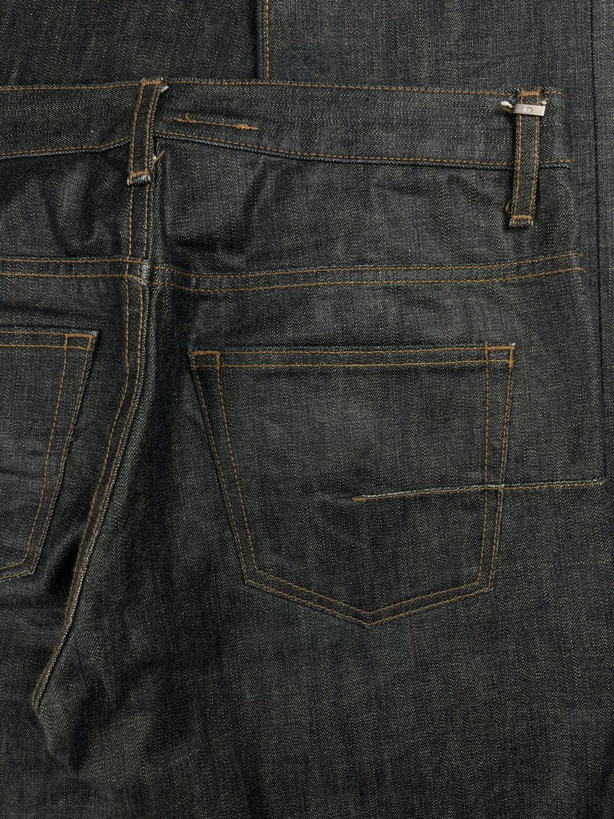 Dior × Hedi Slimane AW07 Dior Homme Wax Coated Polyurethane Denim Jeans Navigate Size US 28 / EU 44 - 4 Thumbnail