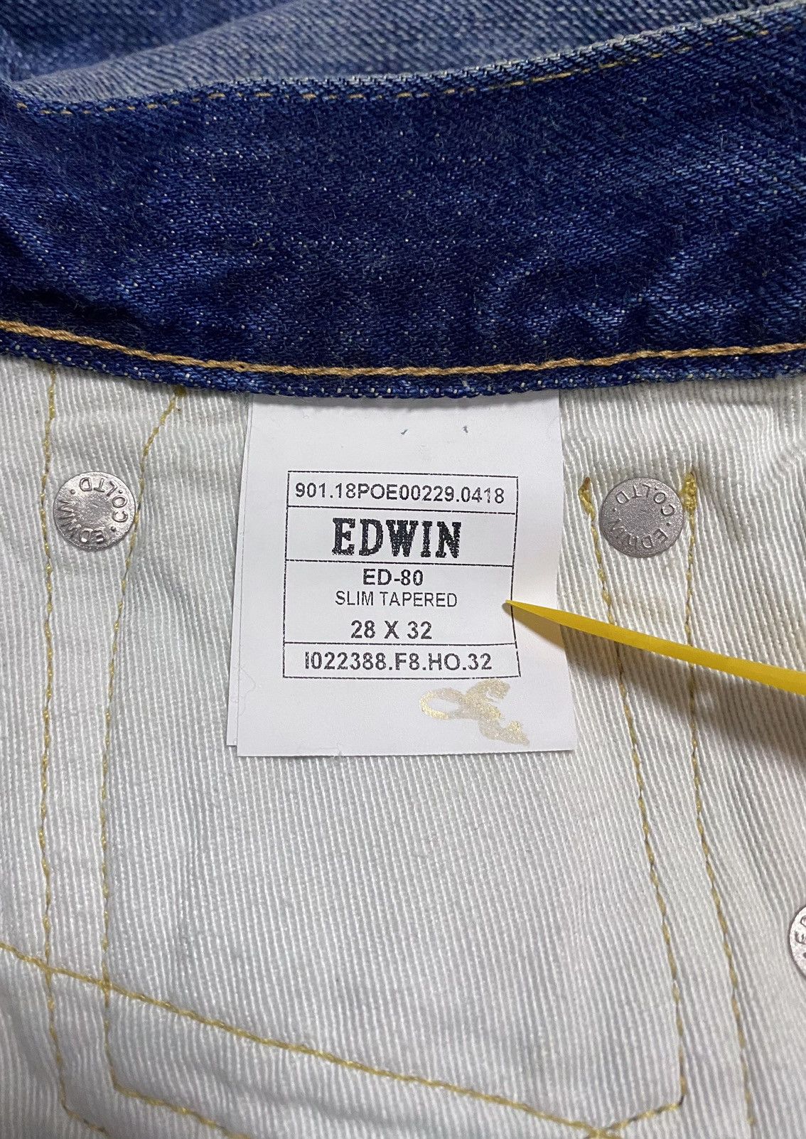 Edwin Edwin ED-80 Rainbow Selvedge Washed Patchwork Torn Denim Size US 28 / EU 44 - 18 Thumbnail
