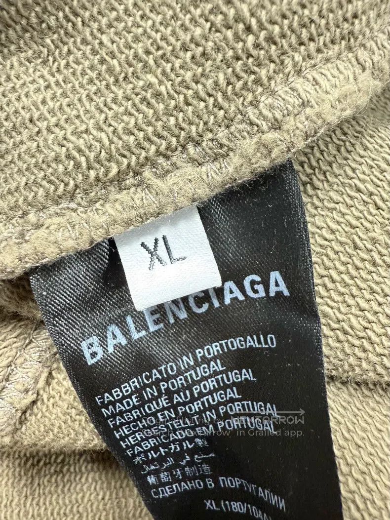 Balenciaga Balenciaga Sweatshirt hoodie wheat brown Size US XL / EU 56 / 4 - 4 Thumbnail
