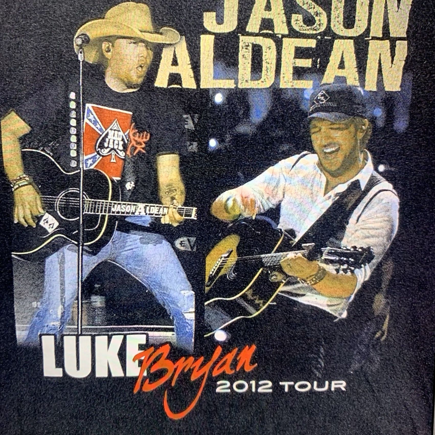 Doublet VINTAGE Jason Aldean & Luke Bryan Tour Shirt 2012 Black Cotton Short Sleeve Adult Medium Band Music Fans Size US M / EU 48-50 / 2 - 3 Thumbnail
