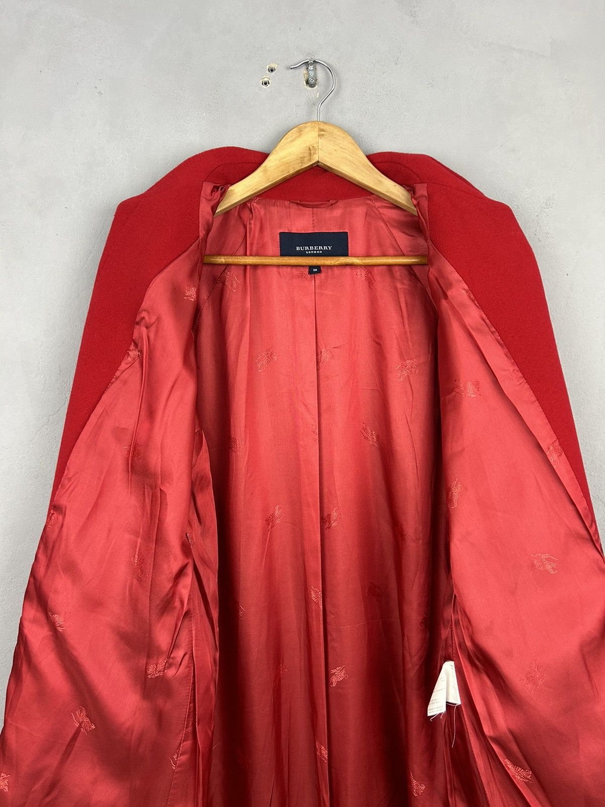 Burberry Burberry London Red Wool Cashmere Coat – Women’s 38 Size M / US 6-8 / IT 42-44 - 7 Thumbnail