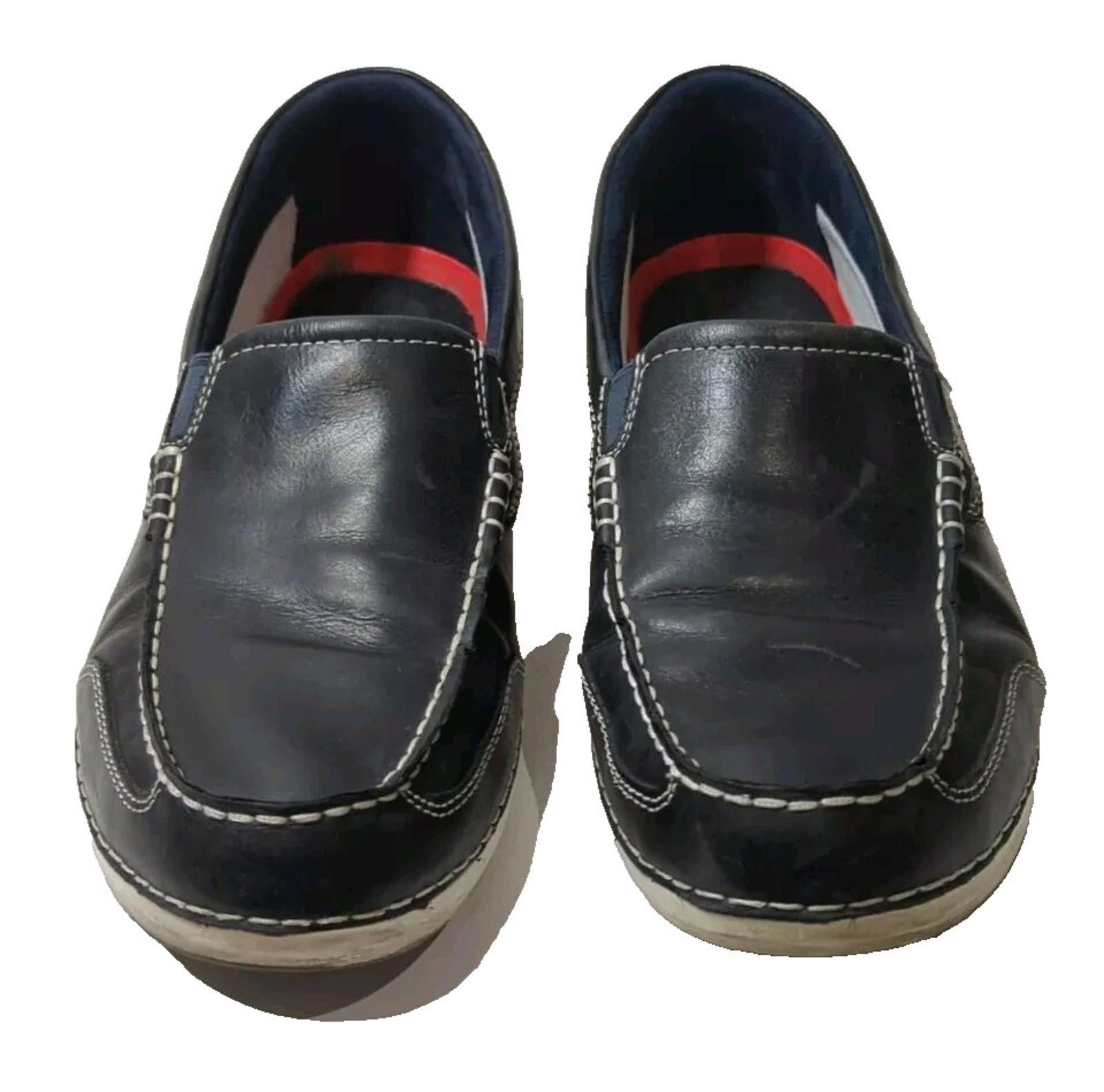 Rockport Rockport Men's Blue Leather Boat Loafers Size 11 M V79673 Size US 11 / EU 44 - 1 Thumbnail