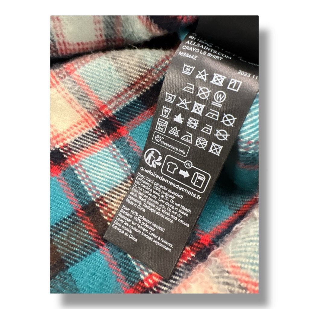 Other All Saints Crayo Long Sleeve Embroidered Checked Flannel Siz Size US M / EU 48-50 / 2 - 7 Thumbnail