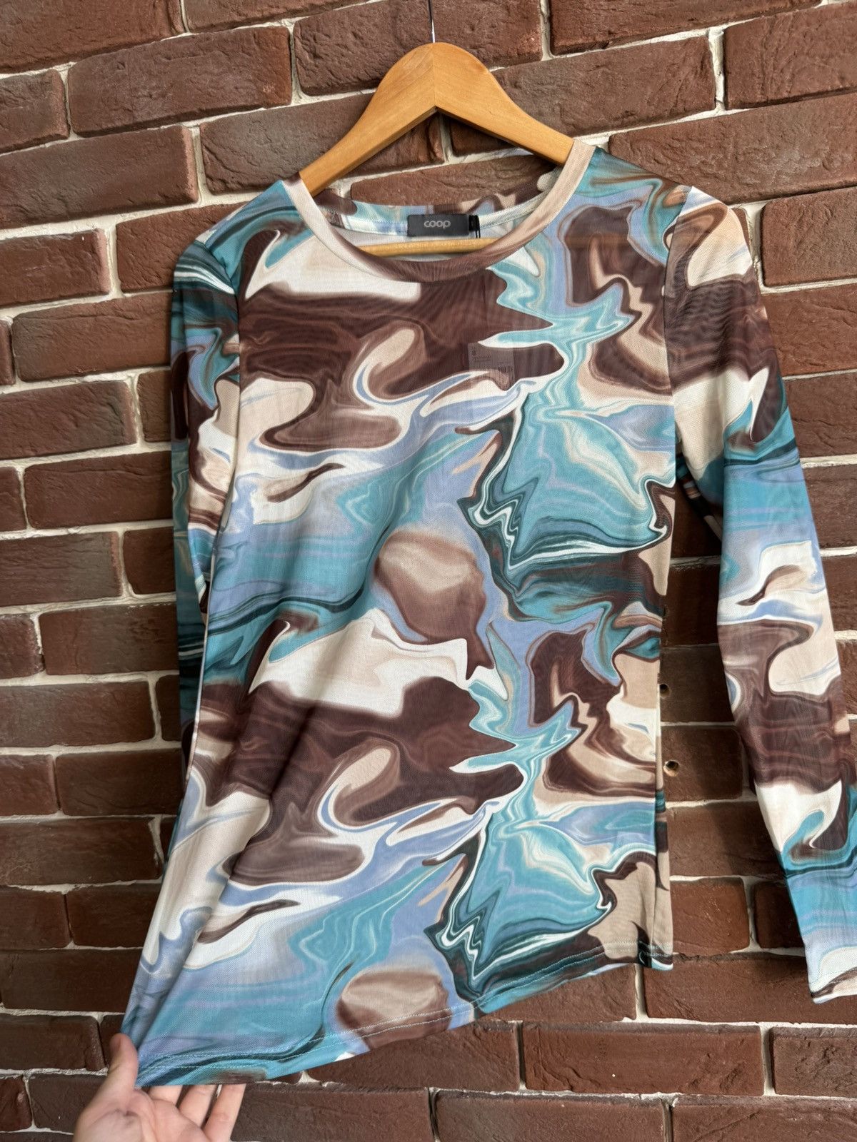 Vintage Rare Psychodelic Y2K Mesh top like jean paul gaultie Size S / US 4 / IT 40 - 4 Thumbnail