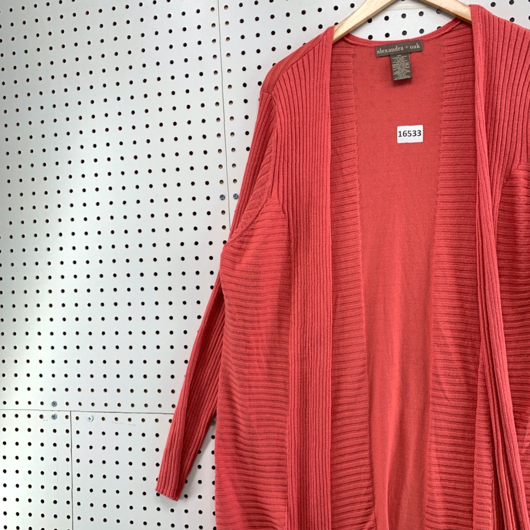 Vintage NEW Alexandra + Oak Long Sleeve Ribbed Cardigan Sweater 2XL XXL Long Open Front Size XXL / US 16-18 / IT 52-54 - 5 Thumbnail