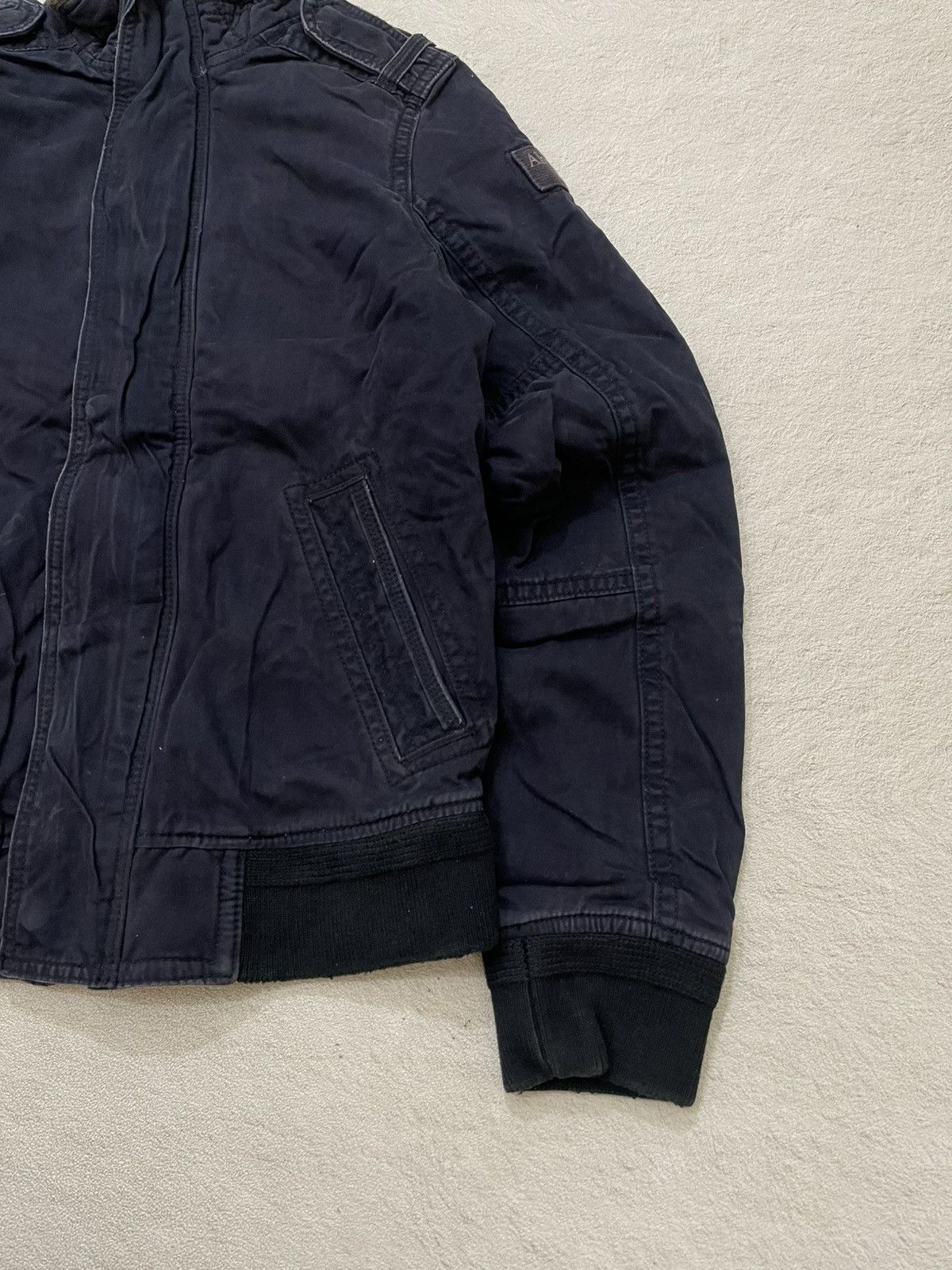 If Six Was Nine 00s Abercrombie Bomber Jacket Faux Fur Collar ifsix LGB GOA Size US L / EU 52-54 / 3 - 3 Thumbnail