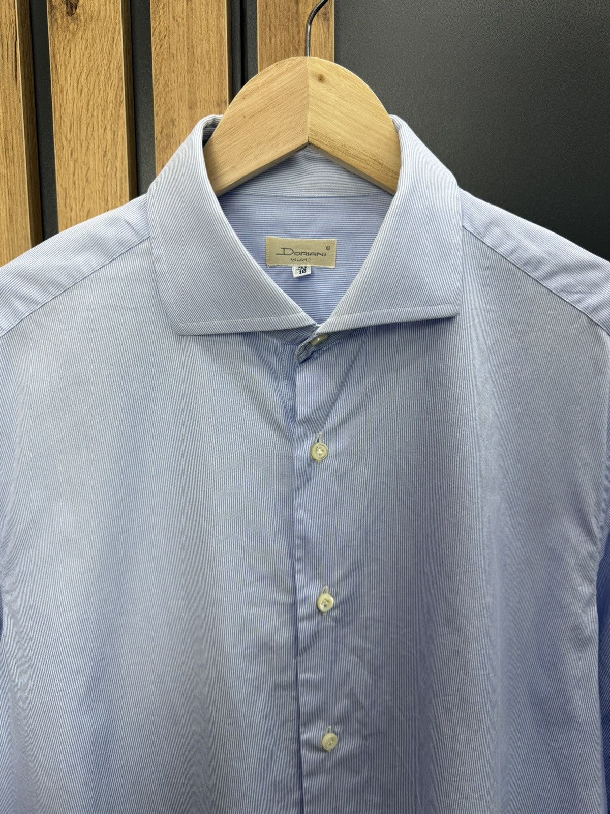 Doriani Doriani Milano Dress Shirt Light Blue Size 41 16 Size US L / EU 52-54 / 3 - 2 Thumbnail