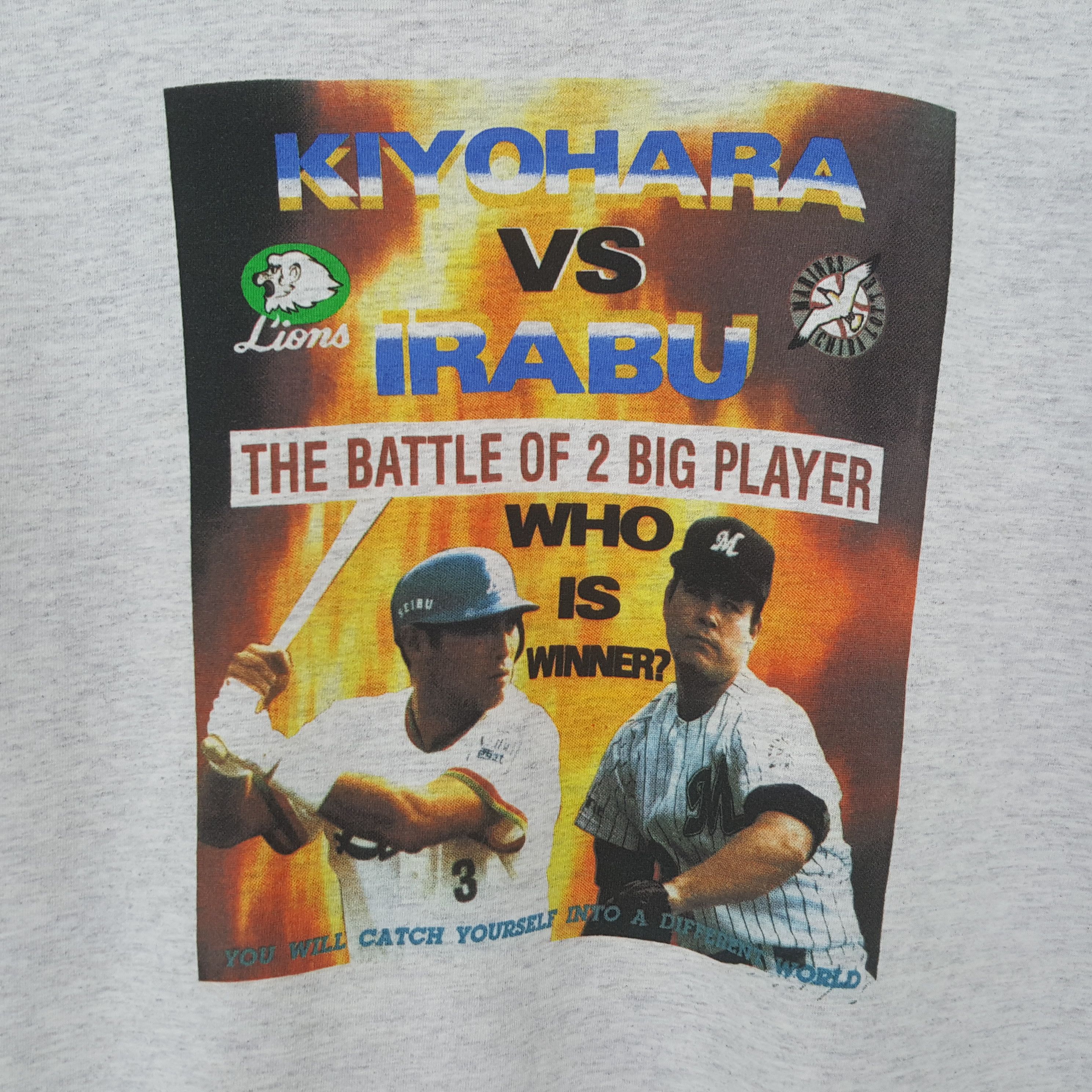 MLB Kiyohara VS Irabu Japanese Baseball Team Tshirt RR24 Size US L / EU 52-54 / 3 - 2 Thumbnail