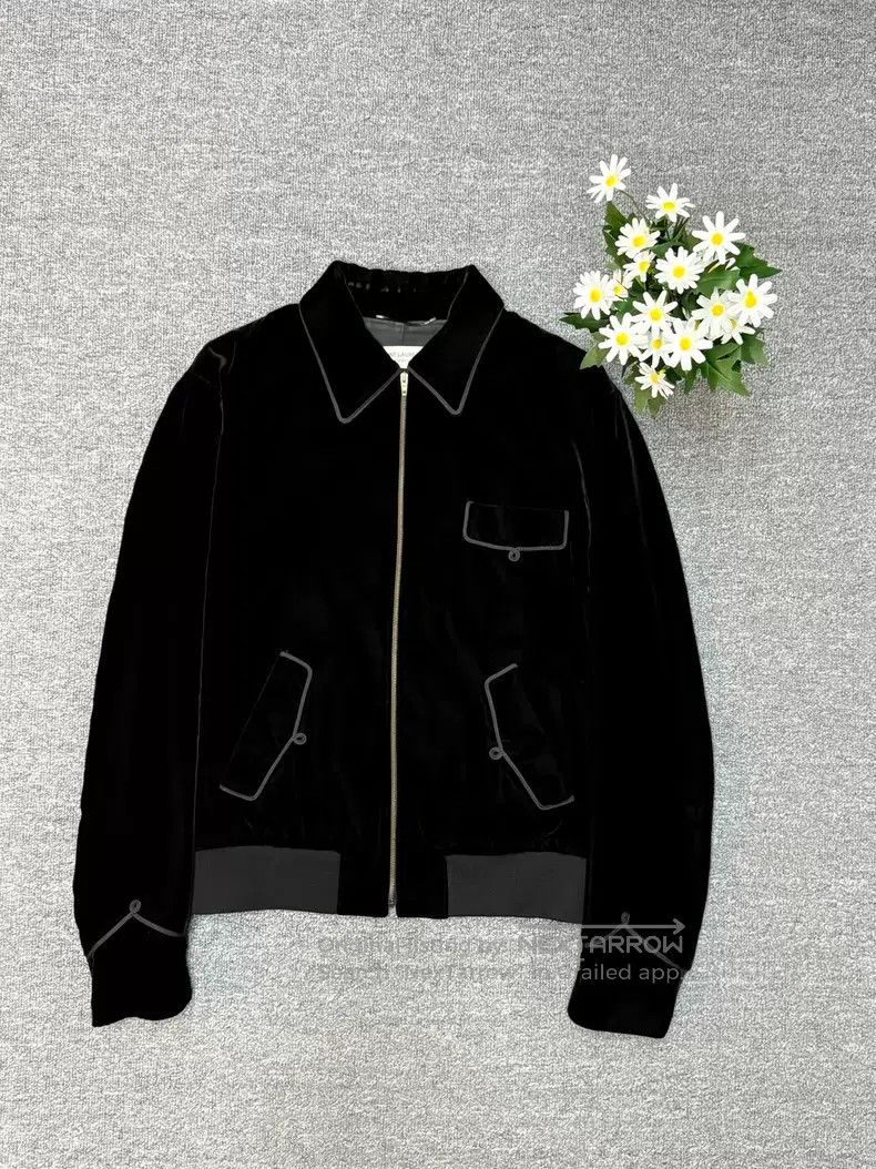 Saint Laurent Paris Saint Laurent Paris Black Velvet Jacket Size US M / EU 48-50 / 2 - 1 Thumbnail