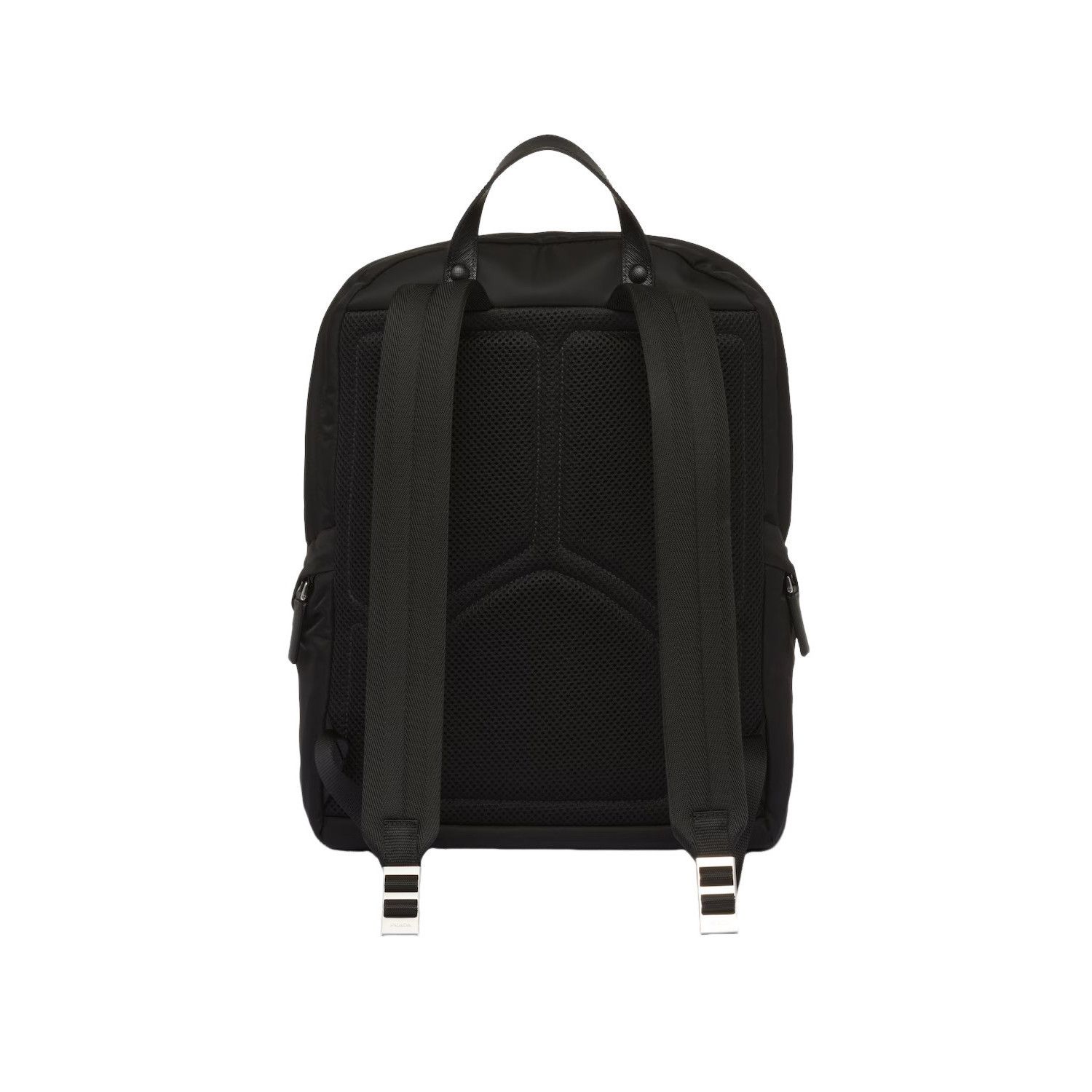 Prada PRADA $2390 Black Re-Nylon And Saffiano Leather Backpack New Size ONE SIZE - 3 Thumbnail