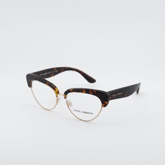 Dolce & Gabbana Dolce & Gabbana DG3247 502 Eyeglasses Cat Eye Havana 53mm Size ONE SIZE - 1 Thumbnail