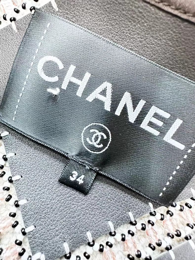 Chanel Chanel Heavy industry suede beaded diamond plaid embroider Size XXS / US 00 / IT 34 - 5 Thumbnail