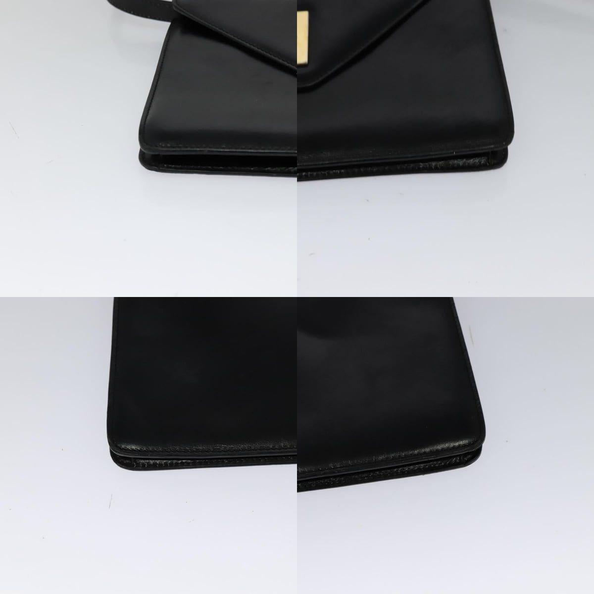 Celine CELINE Shoulder Bag Leather Black Gold Size ONE SIZE - 10 Thumbnail