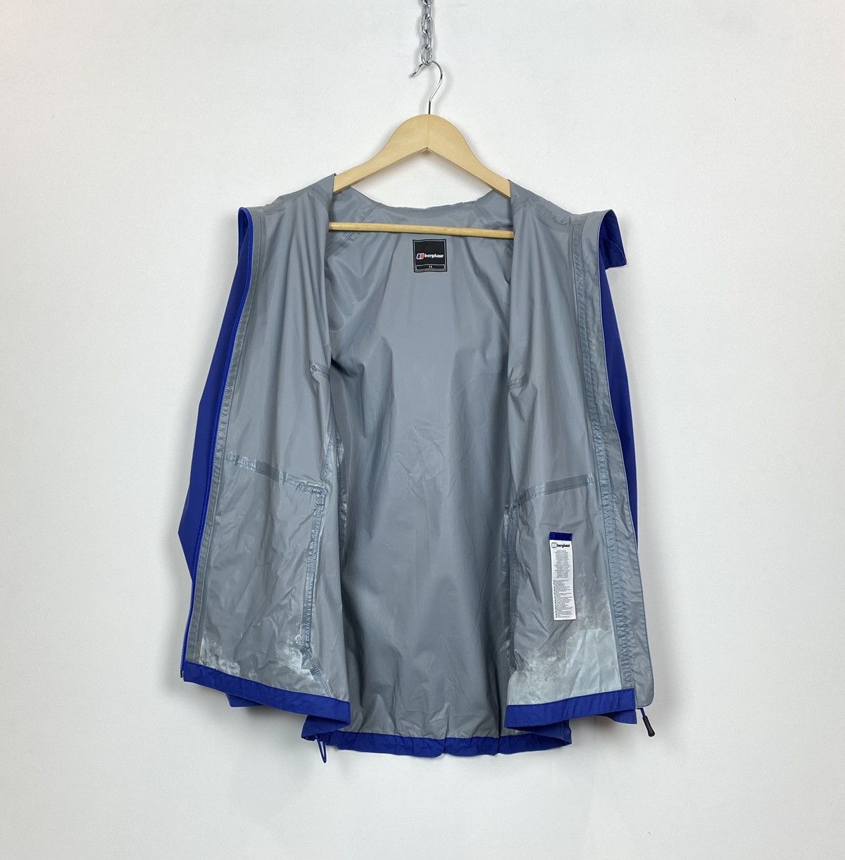 Berghaus Berghaus AQ2 Nylon Hooded Outdoor Jacket Gorpcore Logo Blue Size XL / US 12-14 / IT 48-50 - 6 Thumbnail