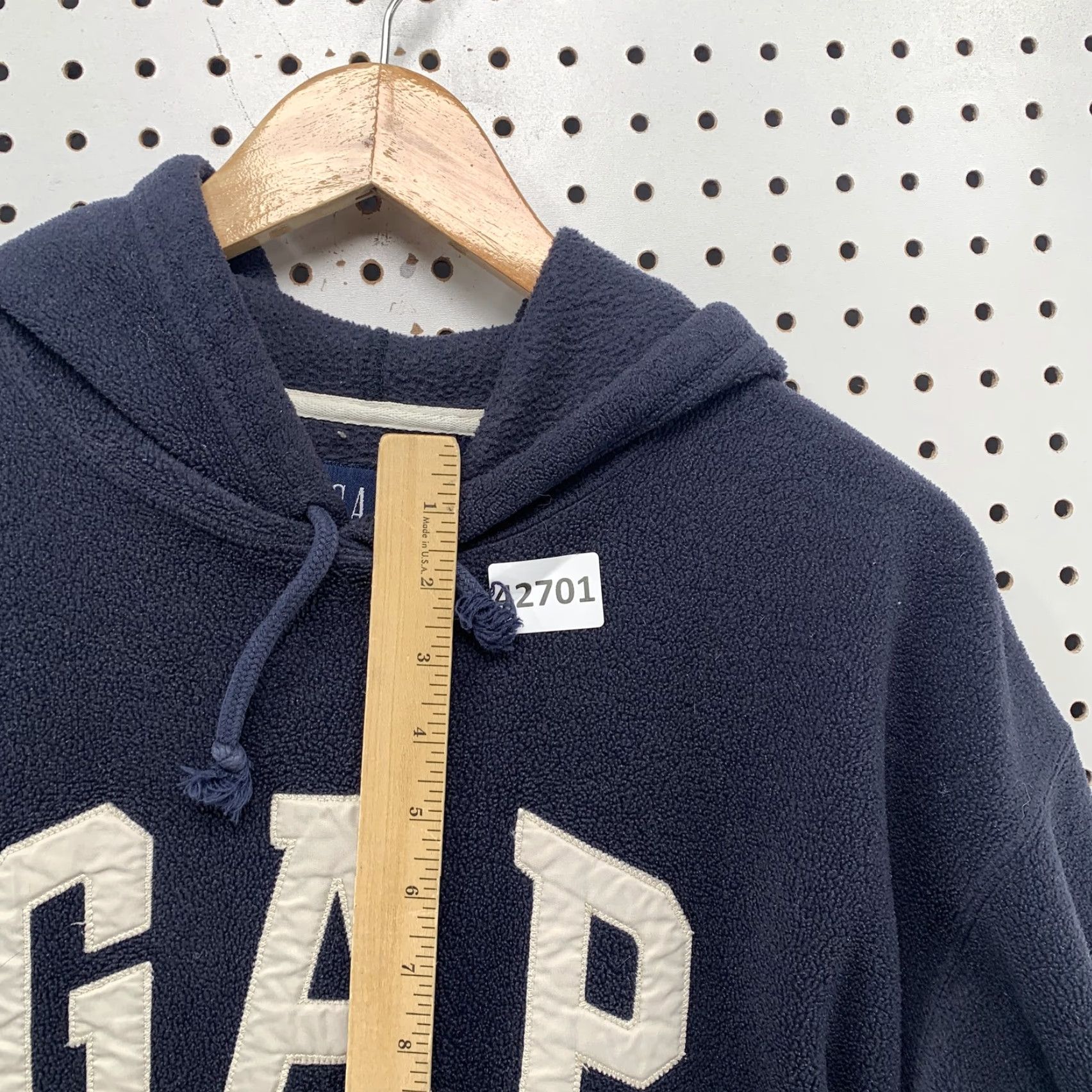 Gap VINTAGE GAP Mens Hoodie Sweatshirt L Blue Embroidered Spellout Arch Pullover Shirt Mens L Blue Embroidered Pullover Hoodie 90s Size US L / EU 52-54 / 3 - 5 Thumbnail