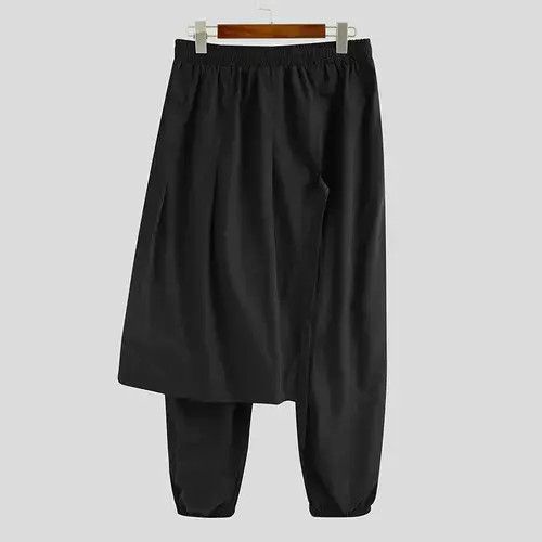 Other Solid Color Streetwear Punk Fashion Irregular Trousers Size US 35 - 4 Thumbnail