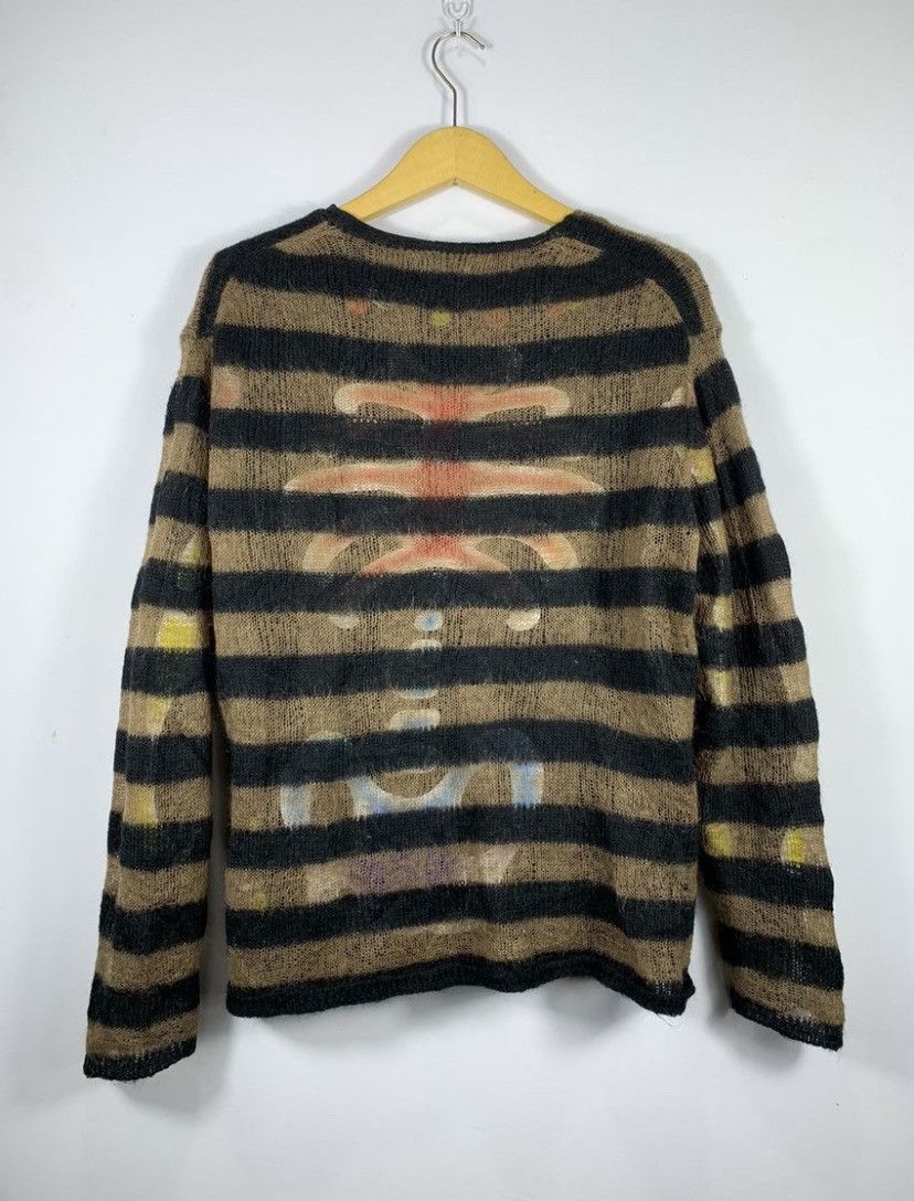 Issey Miyake Boycott Grunge Mesh knit Stripe Number Nine Kurt style Size US M / EU 48-50 / 2 - 2 Thumbnail