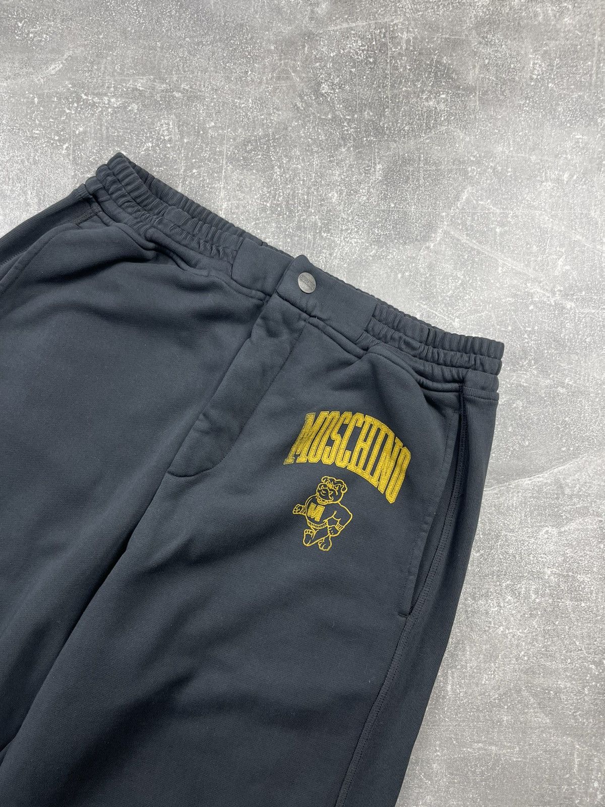 Moschino Moschino Couture Black Logo Jogger Pants Relaxed Tapered Fit Size US 32 / EU 48 - 5 Thumbnail