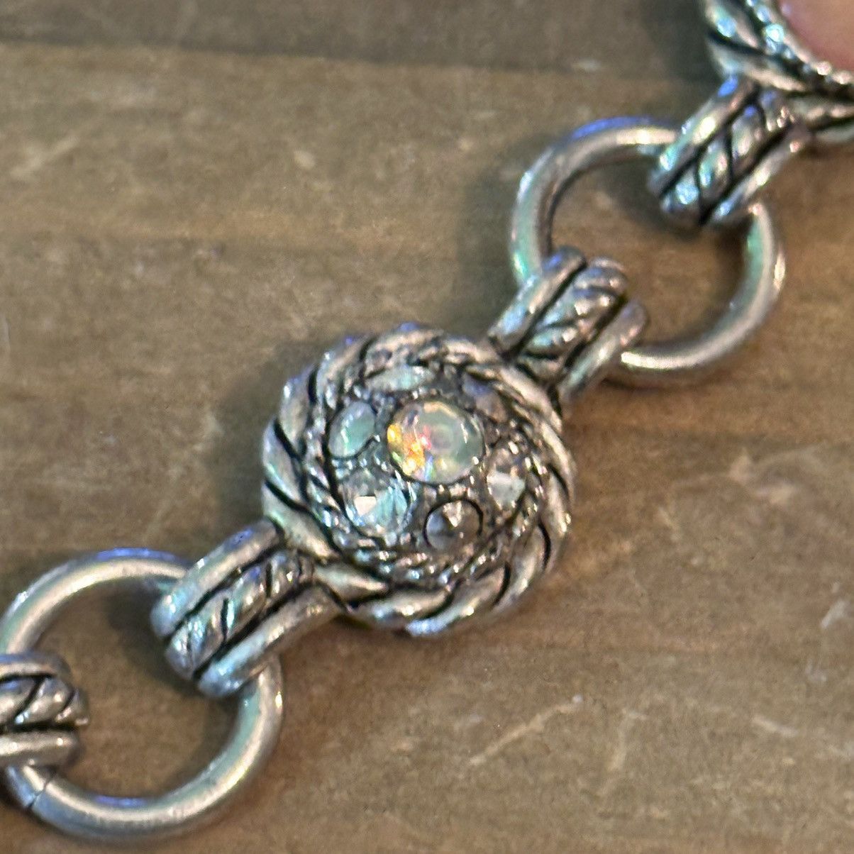 Other Round multicolor stone link necklace Size ONE SIZE - 3 Thumbnail