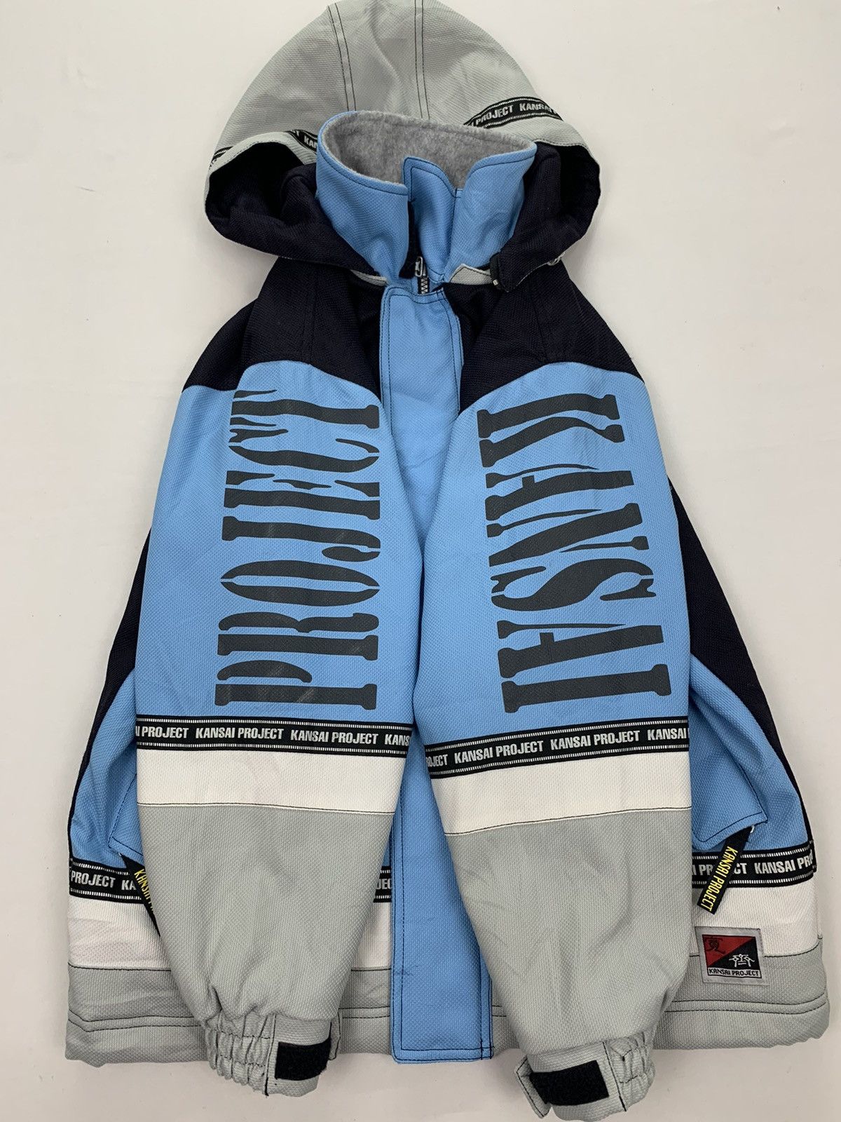 Japanese Brand × Kansai Yamamoto Rare!! Vintage 90s Kansai Project Block Colour Bomber Jacket Size US M / EU 48-50 / 2 - 8 Thumbnail