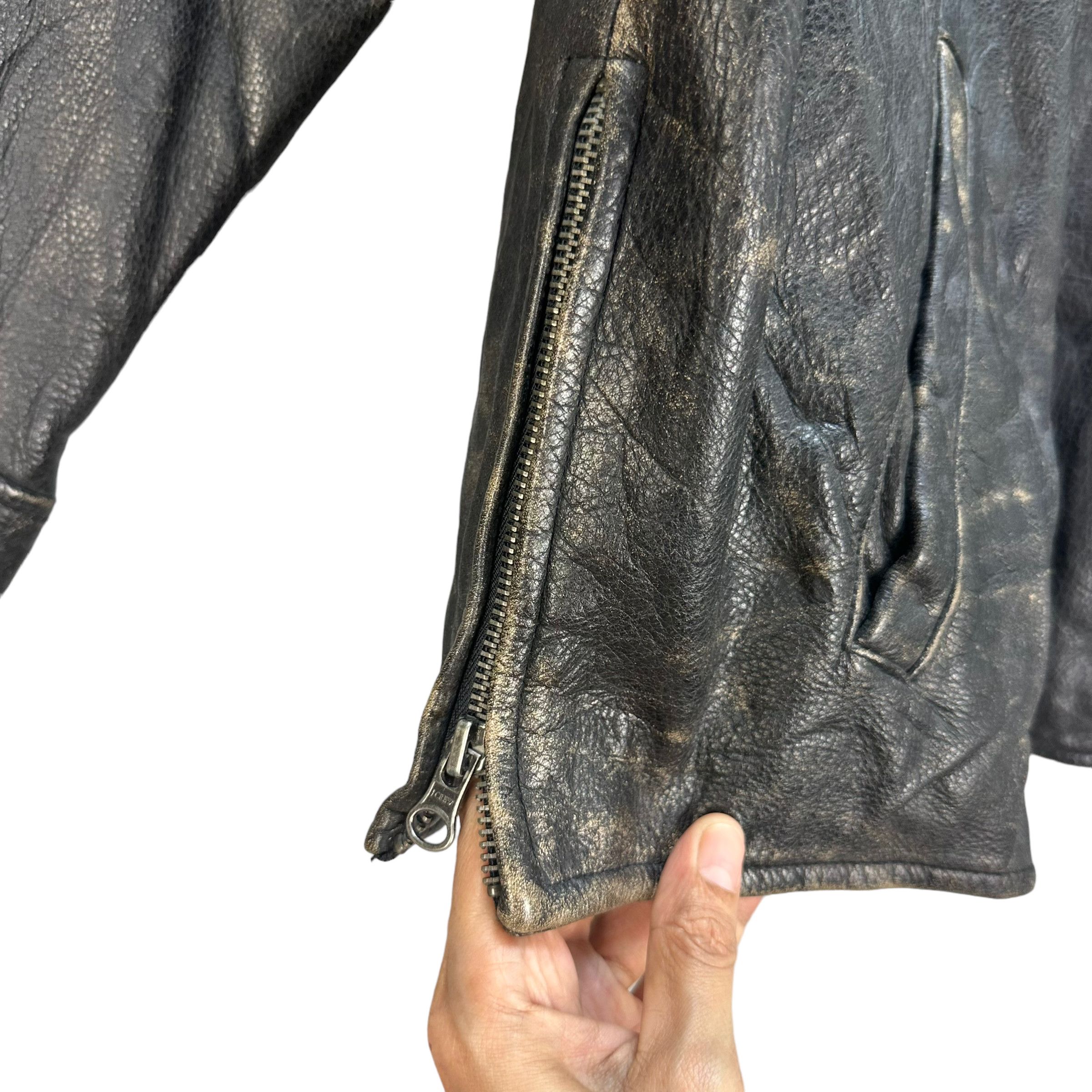 J.Crew TRASHED🔥 J. CREW LEATHER JACKET #7888 Size US S / EU 44-46 / 1 - 5 Thumbnail