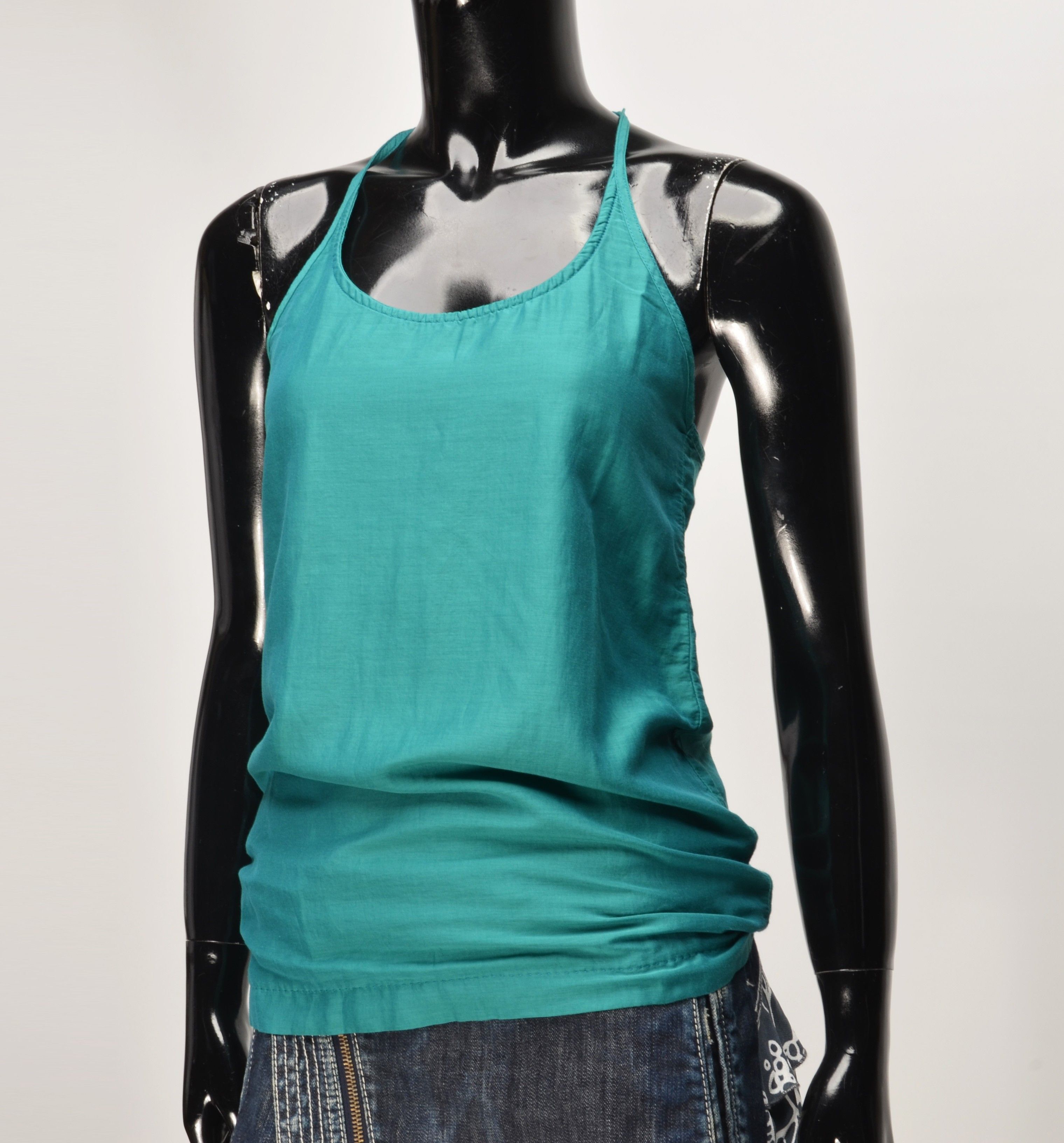Diesel Black Gold Vintage Diesel Y2K Turquoise Racerback Tank Top Size S / US 4 / IT 40 - 2 Thumbnail