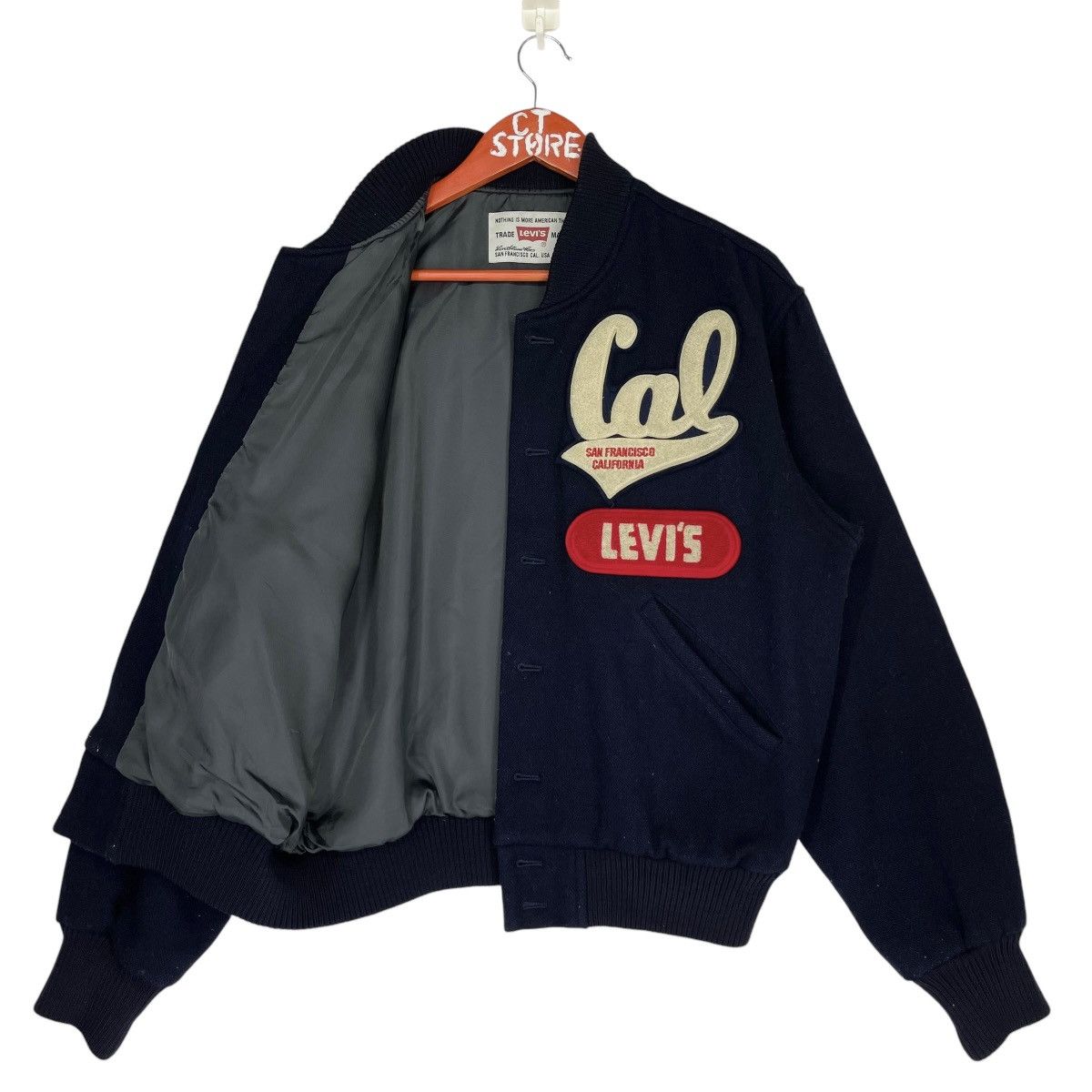 Levi's × Vintage 90s Levis Wool Varsity Jacket Size US M / EU 48-50 / 2 - 3 Thumbnail